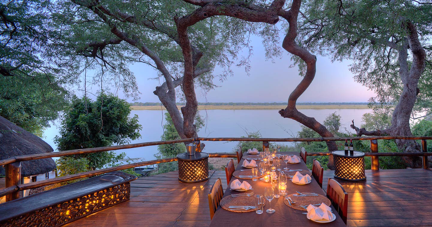 Dining in a Luxury Setting at Kasaka River Lodge